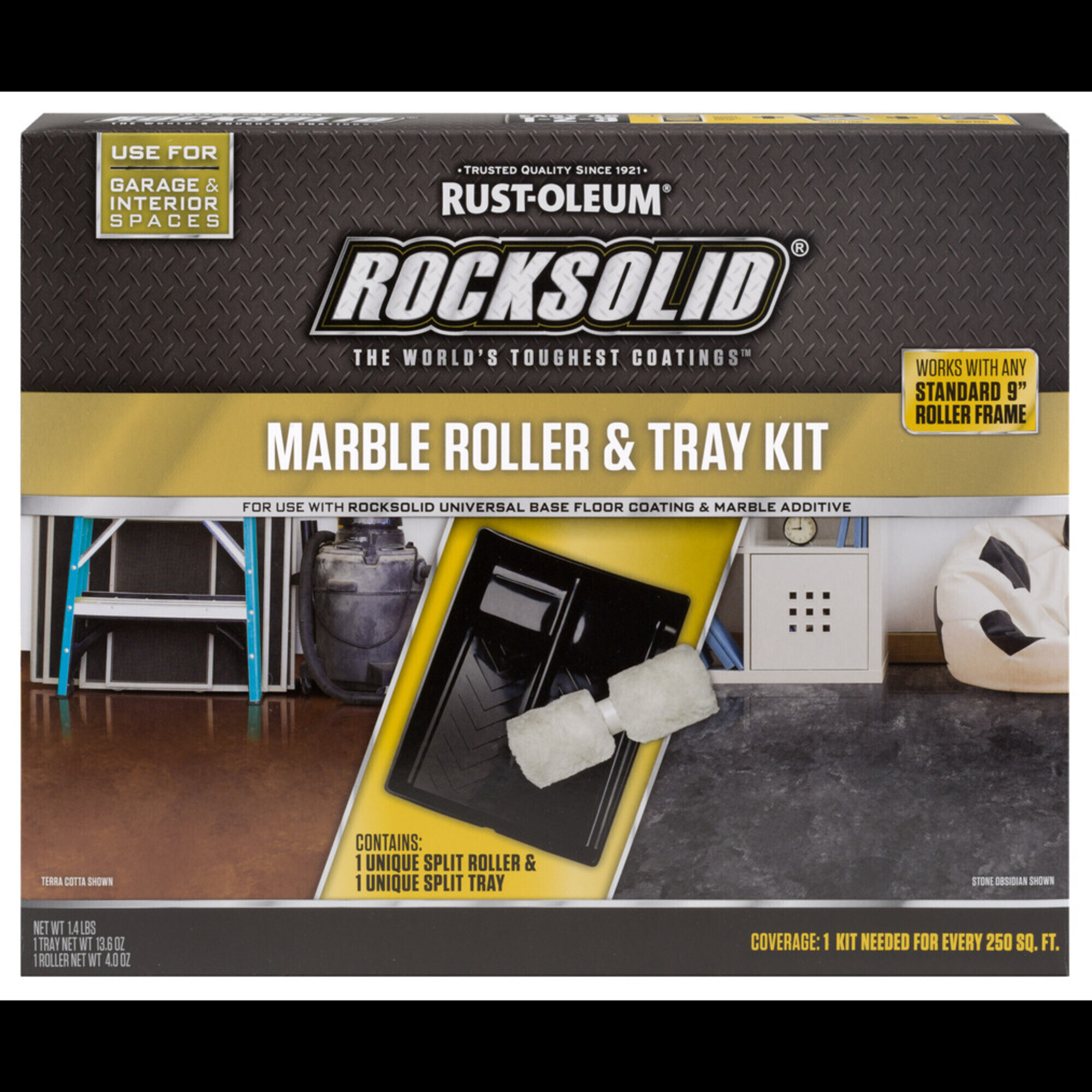 Rust-Oleum RockSolid Marble Roller and Tray Kit - 3in. Width, 250 Sq. Ft. Coverage, Model# 60080DS
